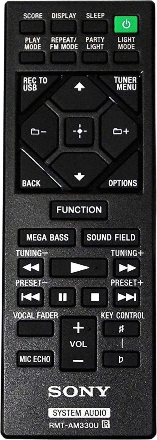 Originale Fernbedienung für Sony SHAKE-X10 | SHAKE-X30 | SHAKE-X30 RMT-AM330U