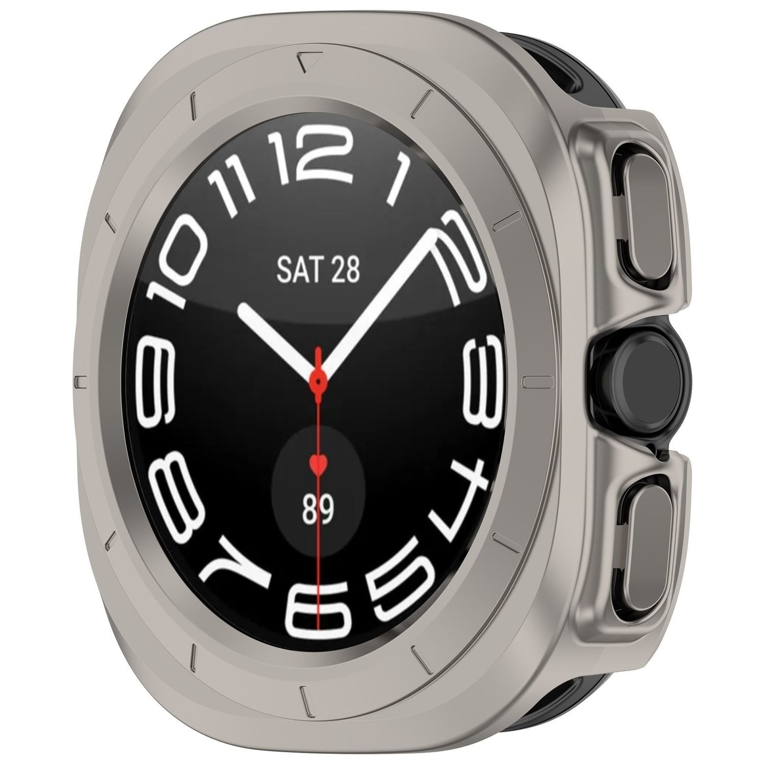 Pre Samsung Galaxy Watch Ultra 47mm plastové puzdro z titánu