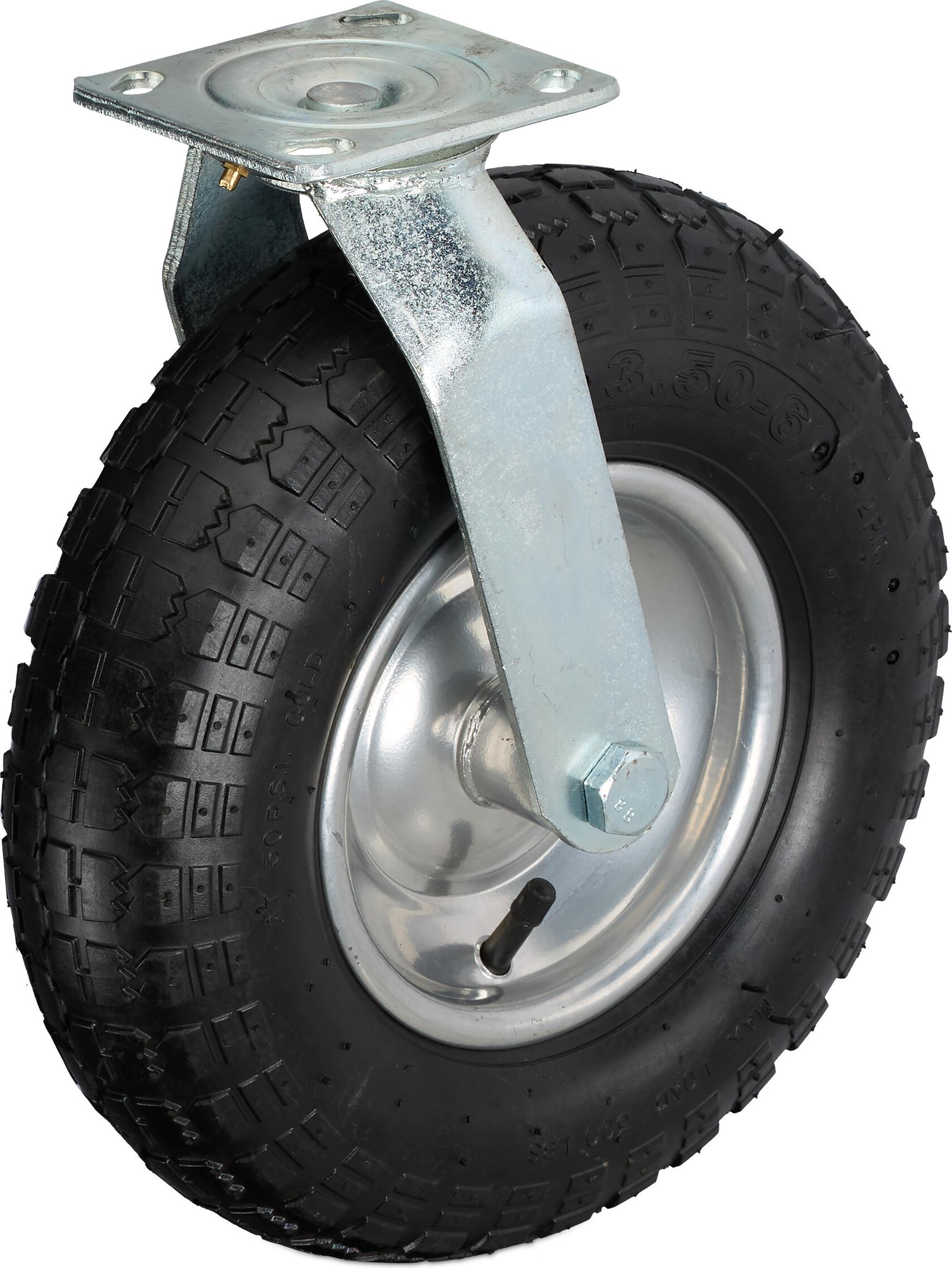 relaxdays Lenkrolle luftbereift 3.50-6 10050051_847