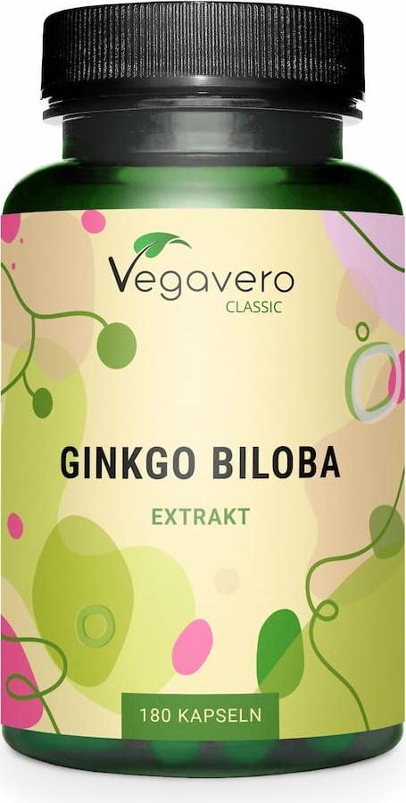 Vegavero Ginkgo Biloba Extrakt | 180 Kapseln | vegan X000R4DLDF