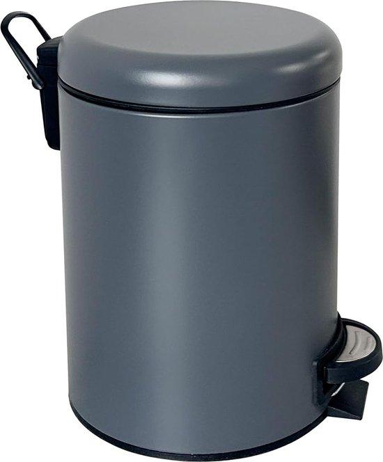 OEM Mülltonne 12L Grau aus Stahl mit Soft-Close-Deckel, Anti-Fingerabdruck und Geruchsvermeidung 2026
