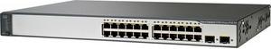 Cisco Catalyst 3750 24PS-S PoE Switch SMI, IEEE 802.1s, IEEE 802.1w, IEEE 802.1x, IEEE 802.3ad, IEEE 802.3af, IEEE 802.3x, 12000 Eintragungen, 32 Gbit/Sek, 0.1 Gbit/Sek, SSHP, SNMP, RMON, NTP, TFTP, Telnet, DHCP, DTP, PAgP, LACP, RSTP, HSRP, IPv6, DVMRP, VTP, IGMP, TCP/UDP WS-C3750-24PS-S
