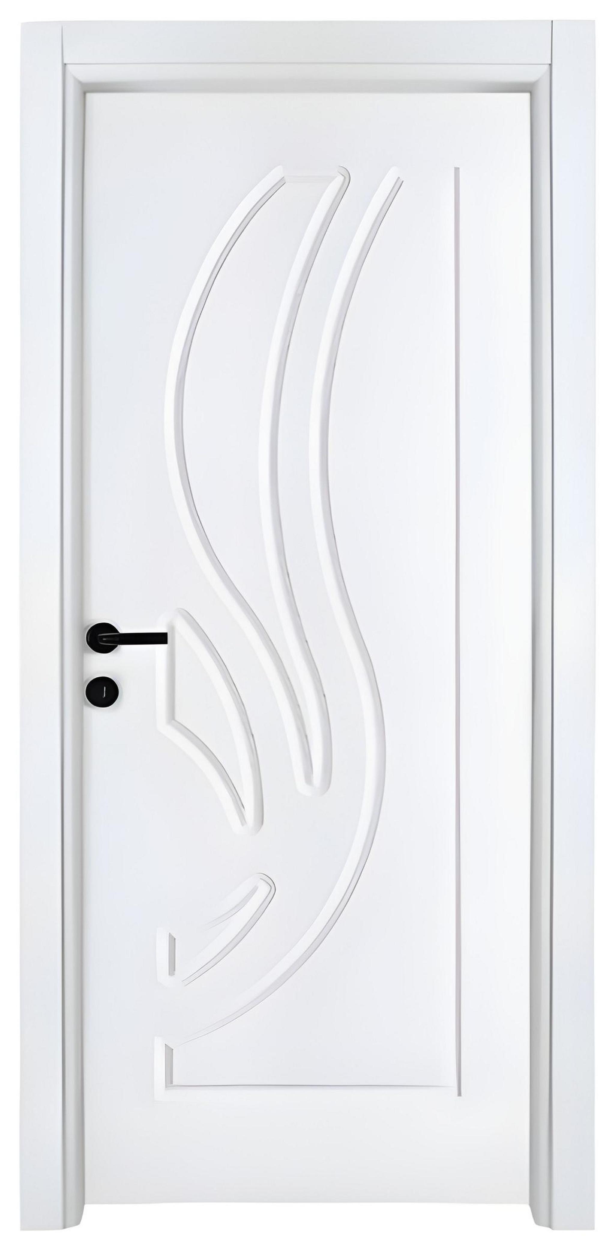AEA Schicke Weiße Wohnungstür Designer Holztüren Edle PVC-Beschichtung