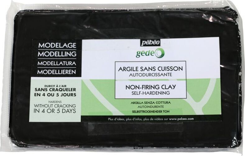 Pébéo Pebeo Gedeo Selbsthärtender Ton 1,5 kg, Schwarz PEB 766352