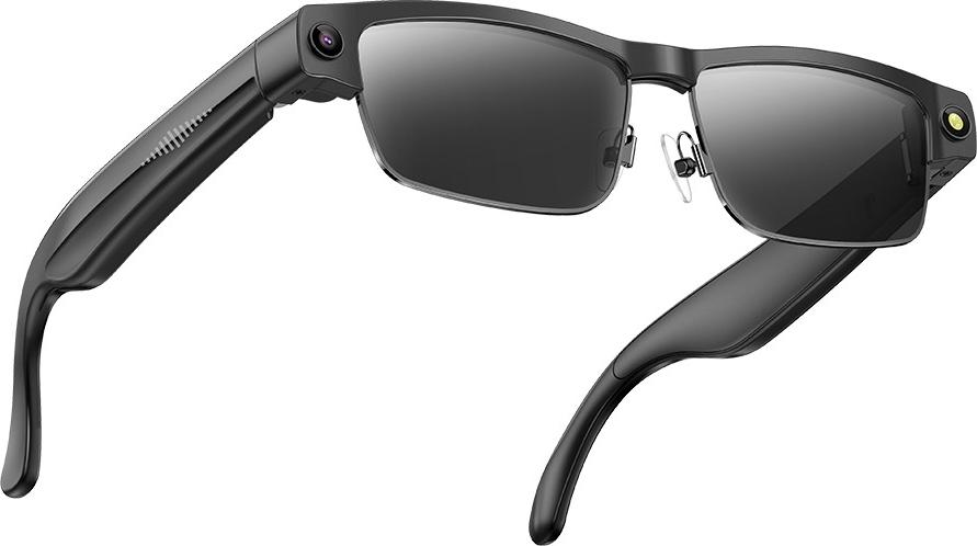 INF Intelligente AI Brille: HD-Kamera, Sprachassistent & Bluetooth-Anruf Schwarz 389019