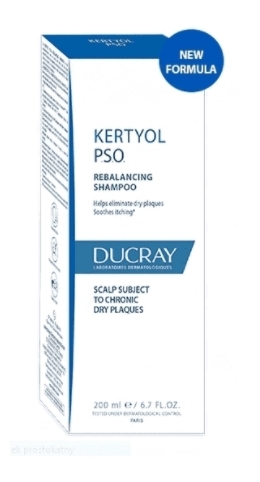 Pierre Fabre Ducray Kertyol P.S.O. Shampoo 125 ml - Beruhigende & Reinigende Kopfhautpflege mit Salicylsäure & Ichthyol