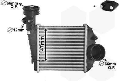 VAN WEZEL 58004360 Intercooler vľavo