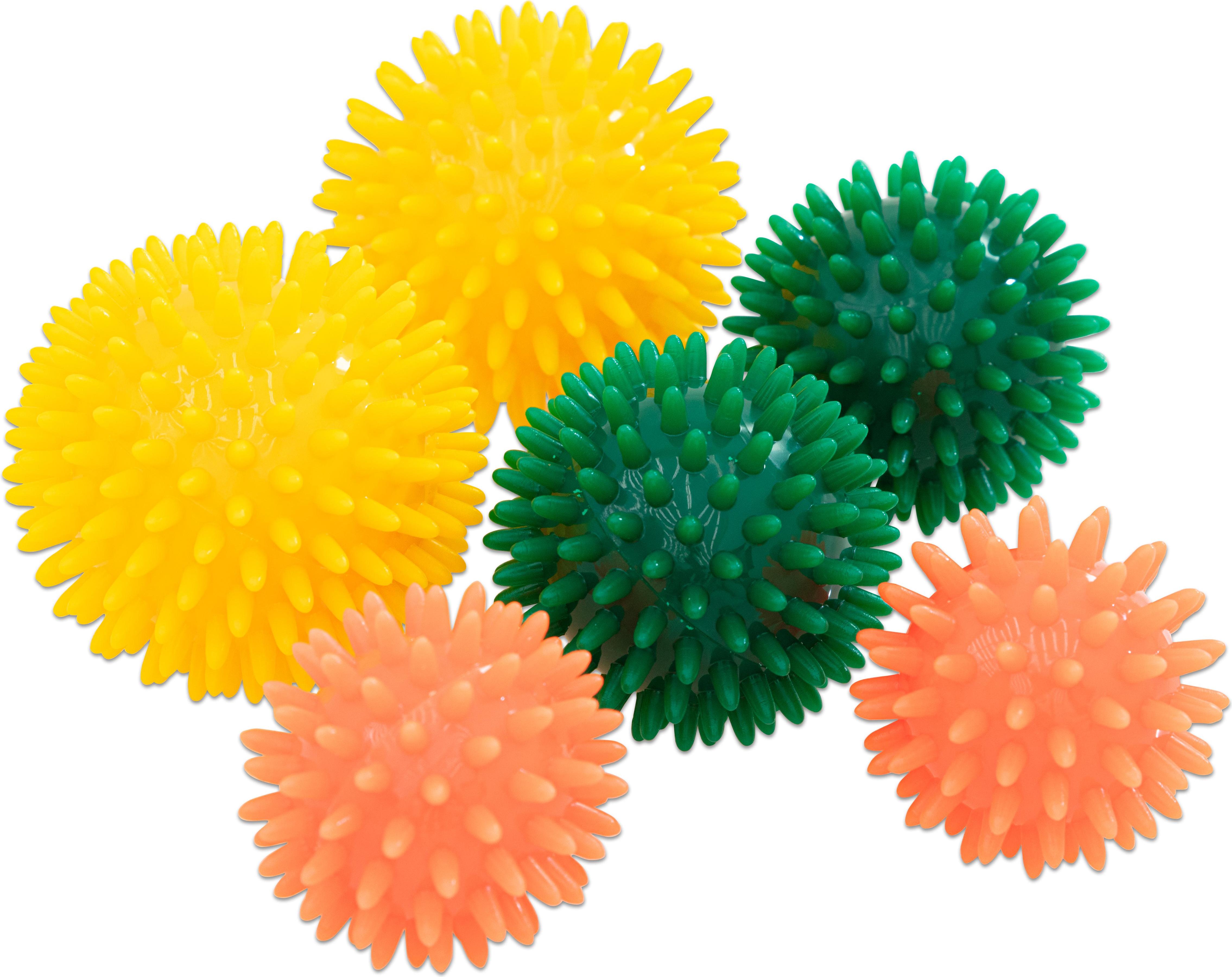 Betzold Igelbälle-Set, 6 Stück, Igelball für Sinnesförderung, Seniorenförderung, Box zur Aufbewahrung: Nein 900418