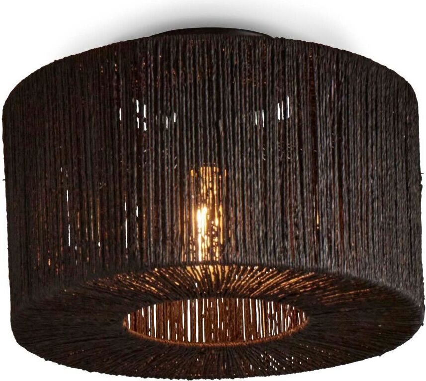 GOOD&MOJO - Deckenleuchte Iguazu - Jute Schwarz - Ø30cm IGUAZU/C/3016/B