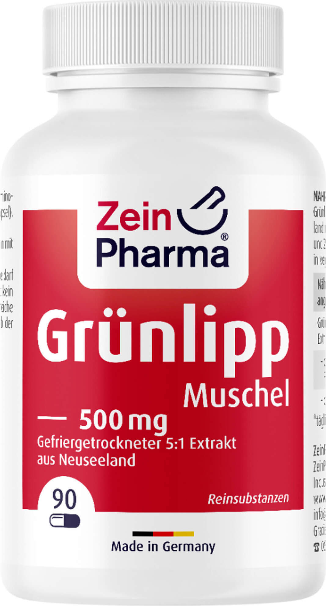ZeinPharma Grünlippmuschel mit 2% GAG u. 27% Omega-3Fettsäure, 90 St KAP 08405185