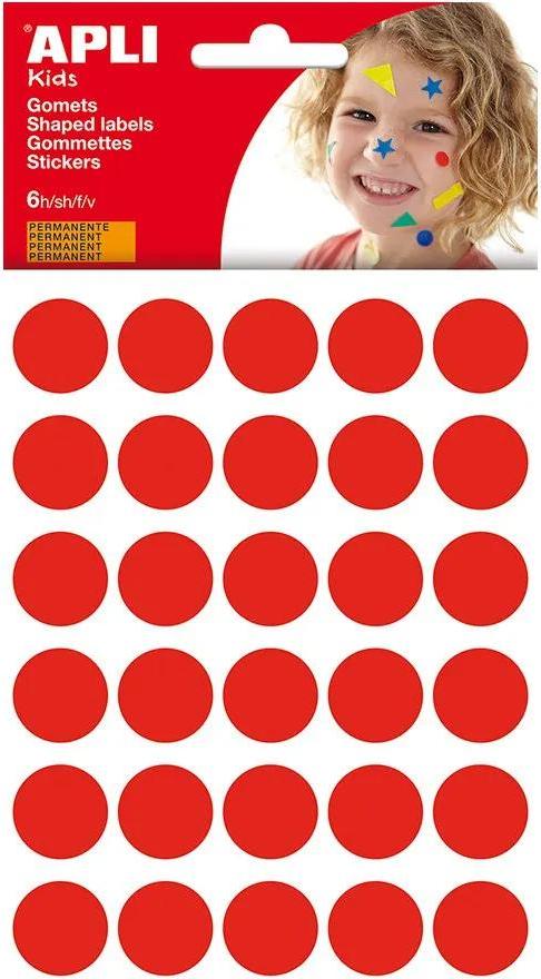 Apli Runde Aufkleber 20 Mm 10 Einheiten 10 Einheiten Rot Rot One Size 8639