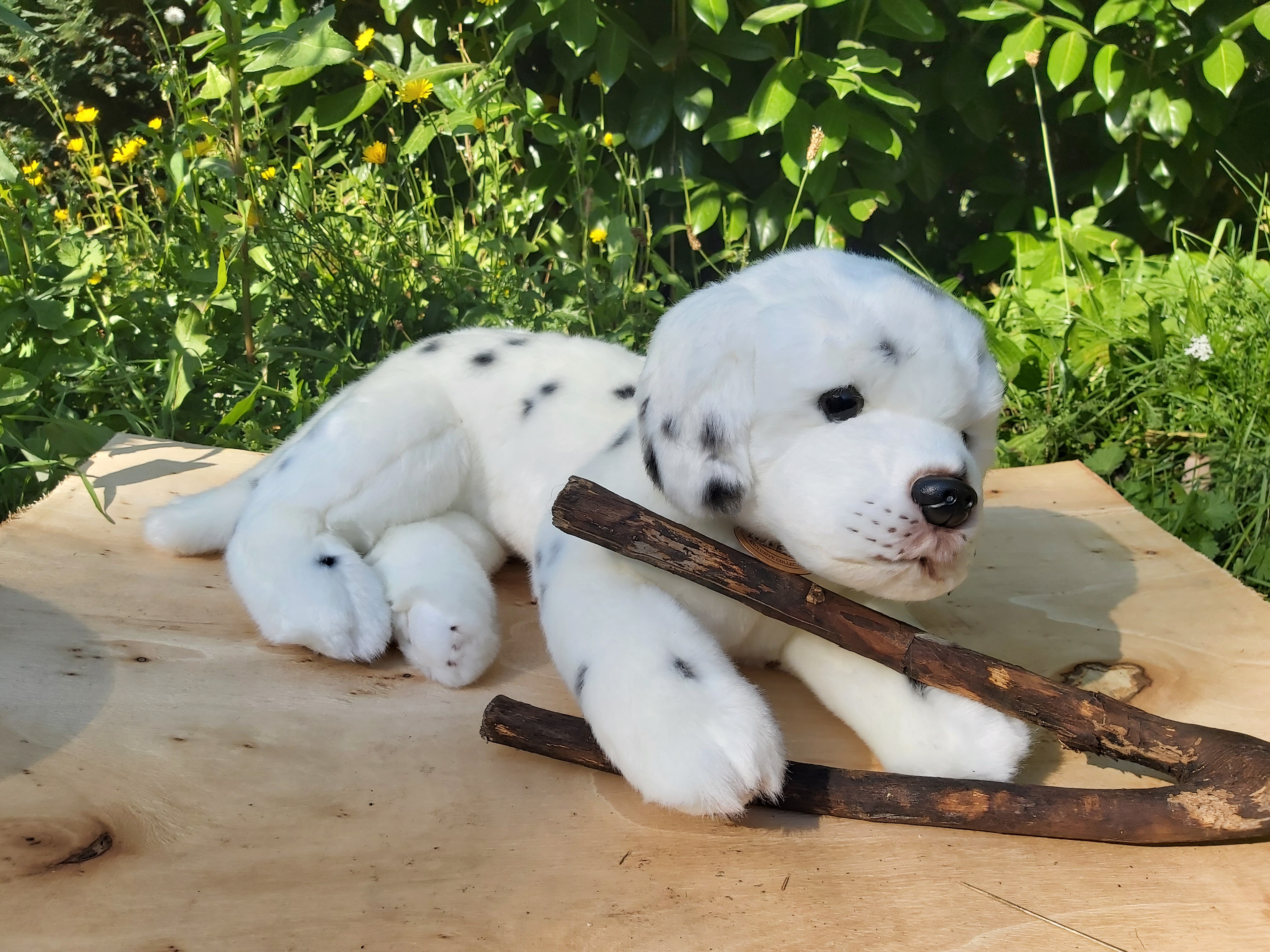 Uni Toys Dalmatiner Hund liegend Kuscheltier