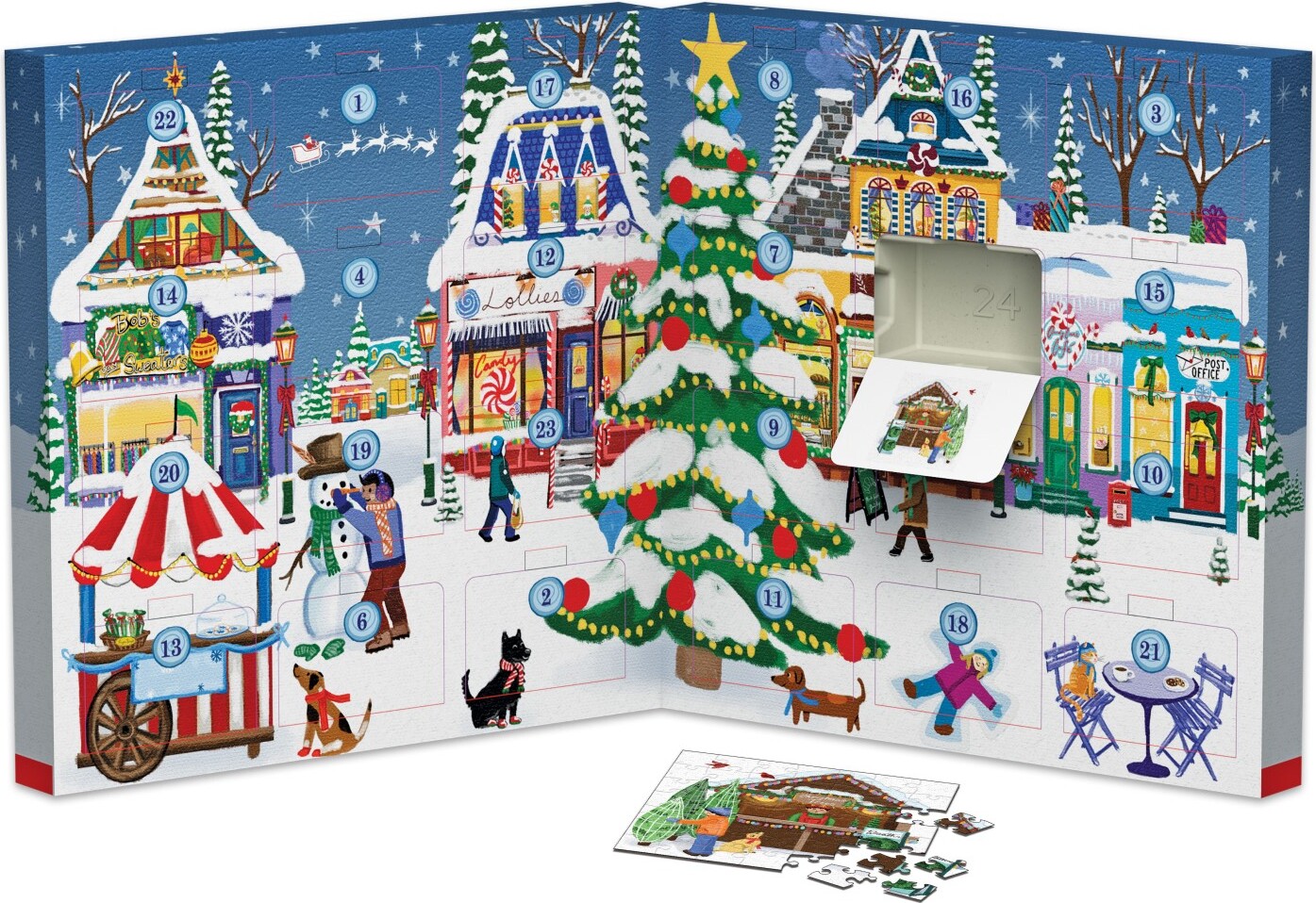 Eurographics Adventný kalendár - 24 puzzle - 50 dielikov