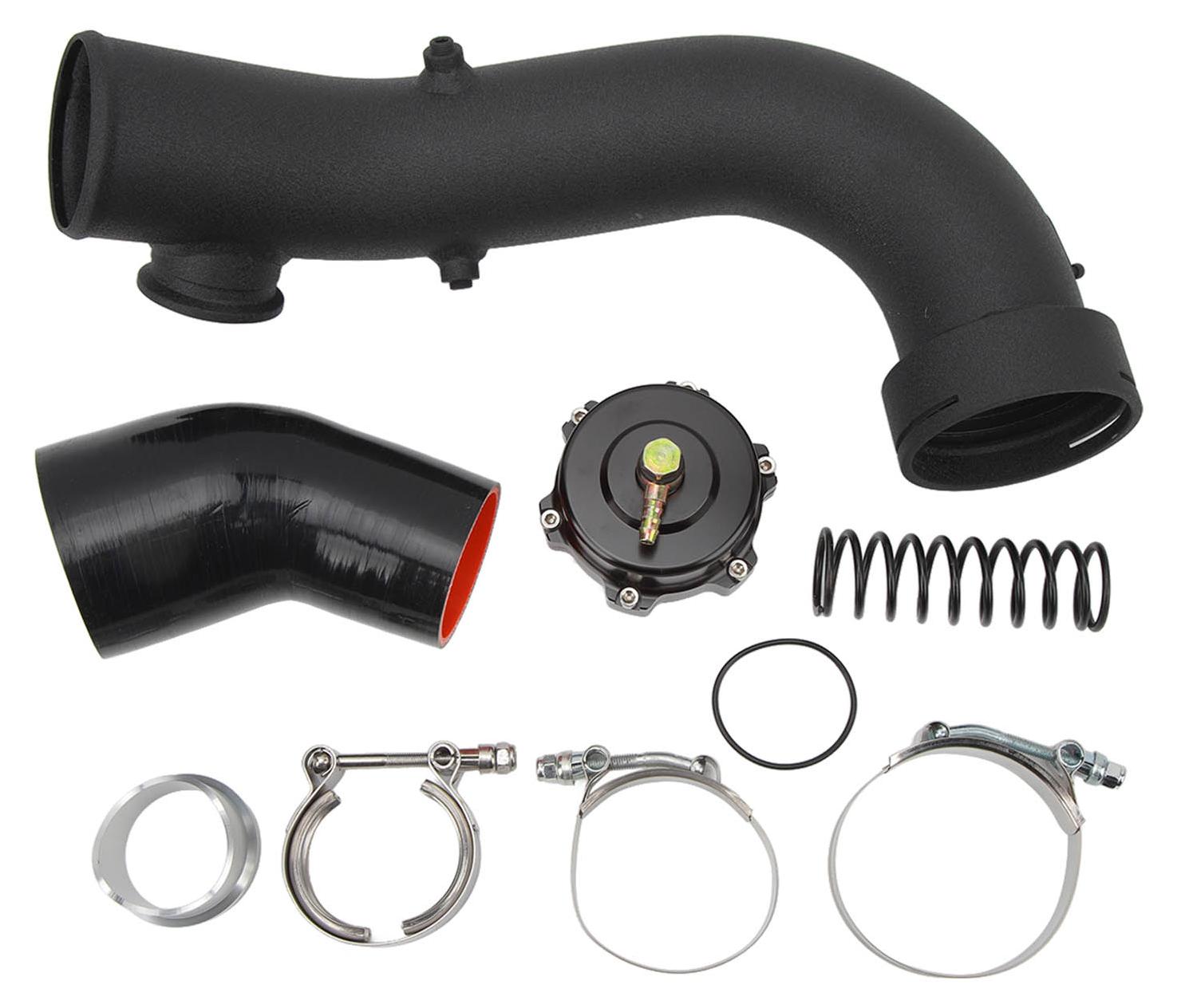 Gistuch Luftansaug-Turborohr-Set mit 50 mm BOV, erhöht die Motoreffizienz, reduziert Emissionen für N54 E88 E90 E92 E93 135i 335i