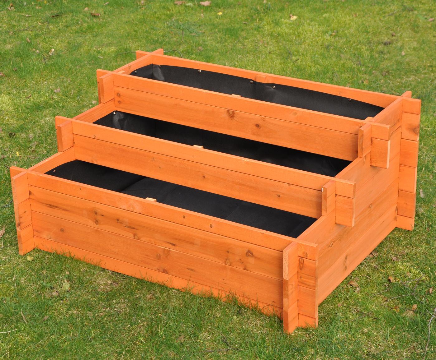 dazikemo Stufenbeet 90 x 65 x 40 cm