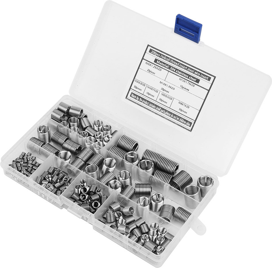Cocosity Gewindeeinsatz,Innengewindeeinsatz,M3-M12 Gewindeeinsatz,M3 Gewindeeinsatz,Schraubenreparaturwerkzeug