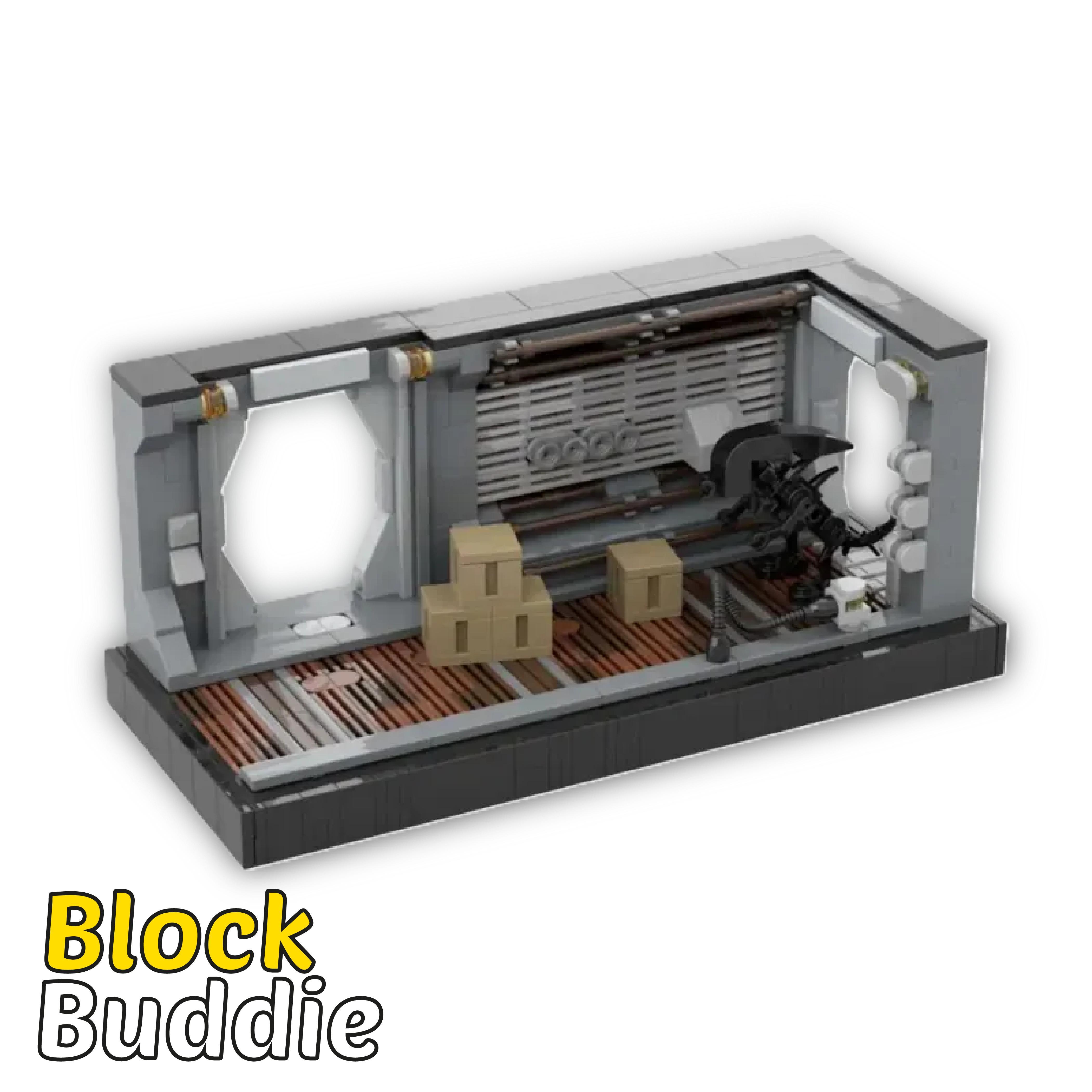 Modbrix Alien USCSS Nostromo Korridor Klemmbaustein Set - Sci-Fi Diorama