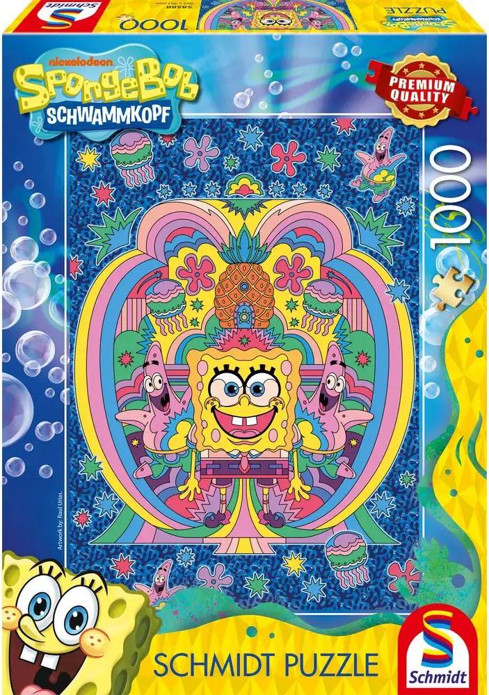 Schmidt Spiele Puzzle 1000 Teile SpongeBob, Hommage an SpongeBob 58588
