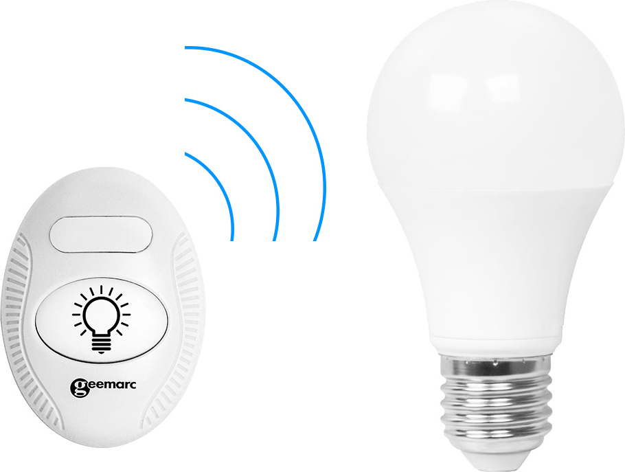 GEEMARC TELECOM Geemarc AMPLICALL 6 Smarte Glühbirne mit den Warnsysteme des Amplicall-Panels - auch von warnem zu kaltem Licht anpassen