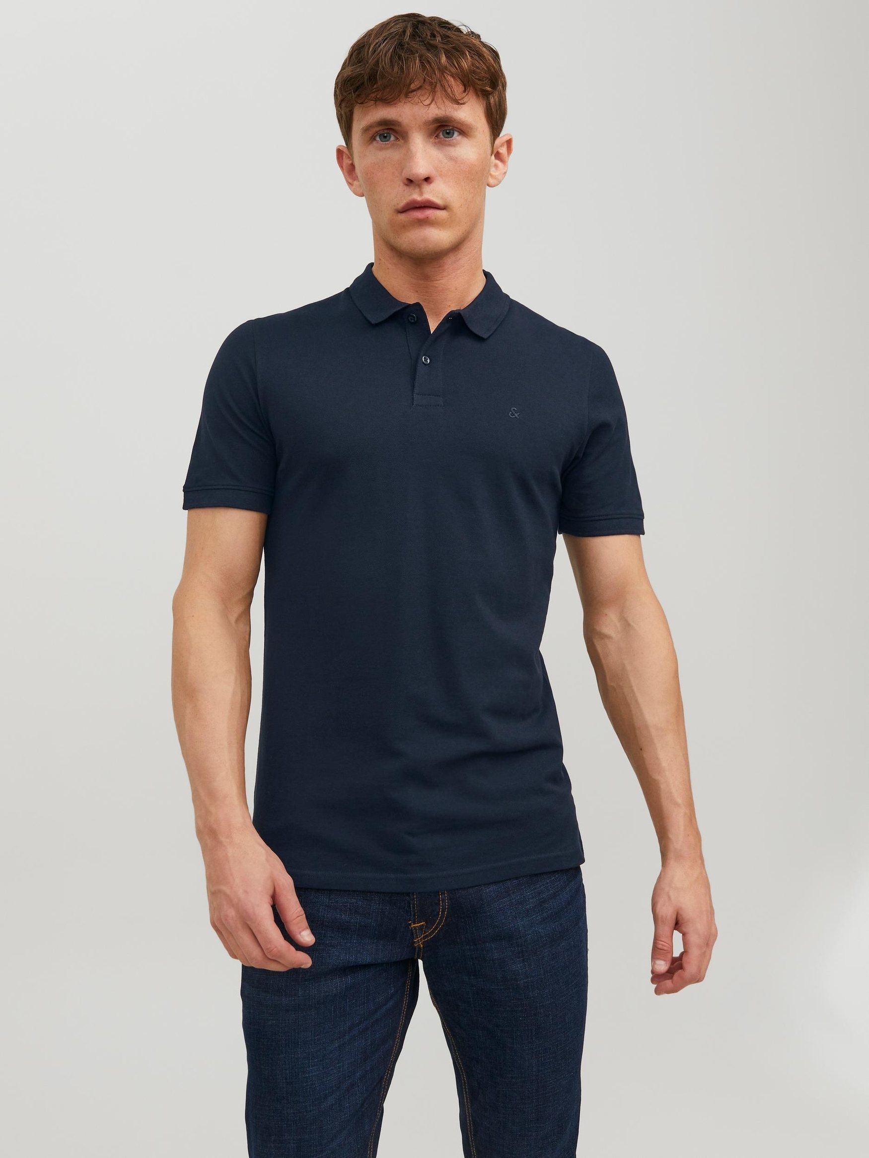 JACK & JONES Herren Poloshirt JJEBASIC Polo JJEBASIC POLO SS NOOS