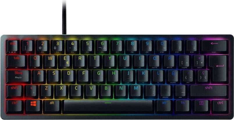 Gaming Tastatur Razer Huntsman Mini (Red Switch) Schwarz Qwerty Spanisch