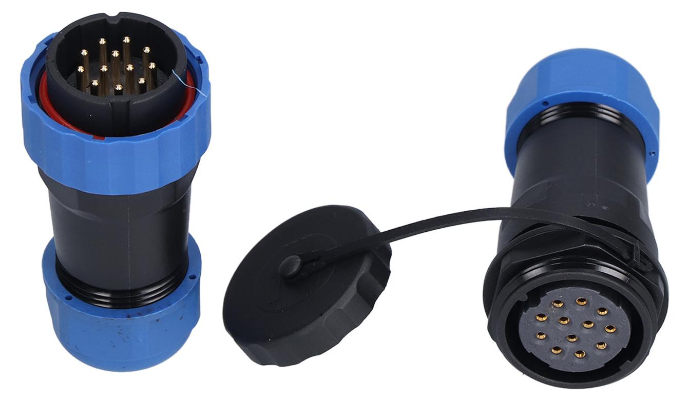 Gistuch Wasserdichter Luftfahrt-Stecker, PA66, PA6, Oxidationsbeständigkeit, SP28, IP68-Stecker, 12-polig