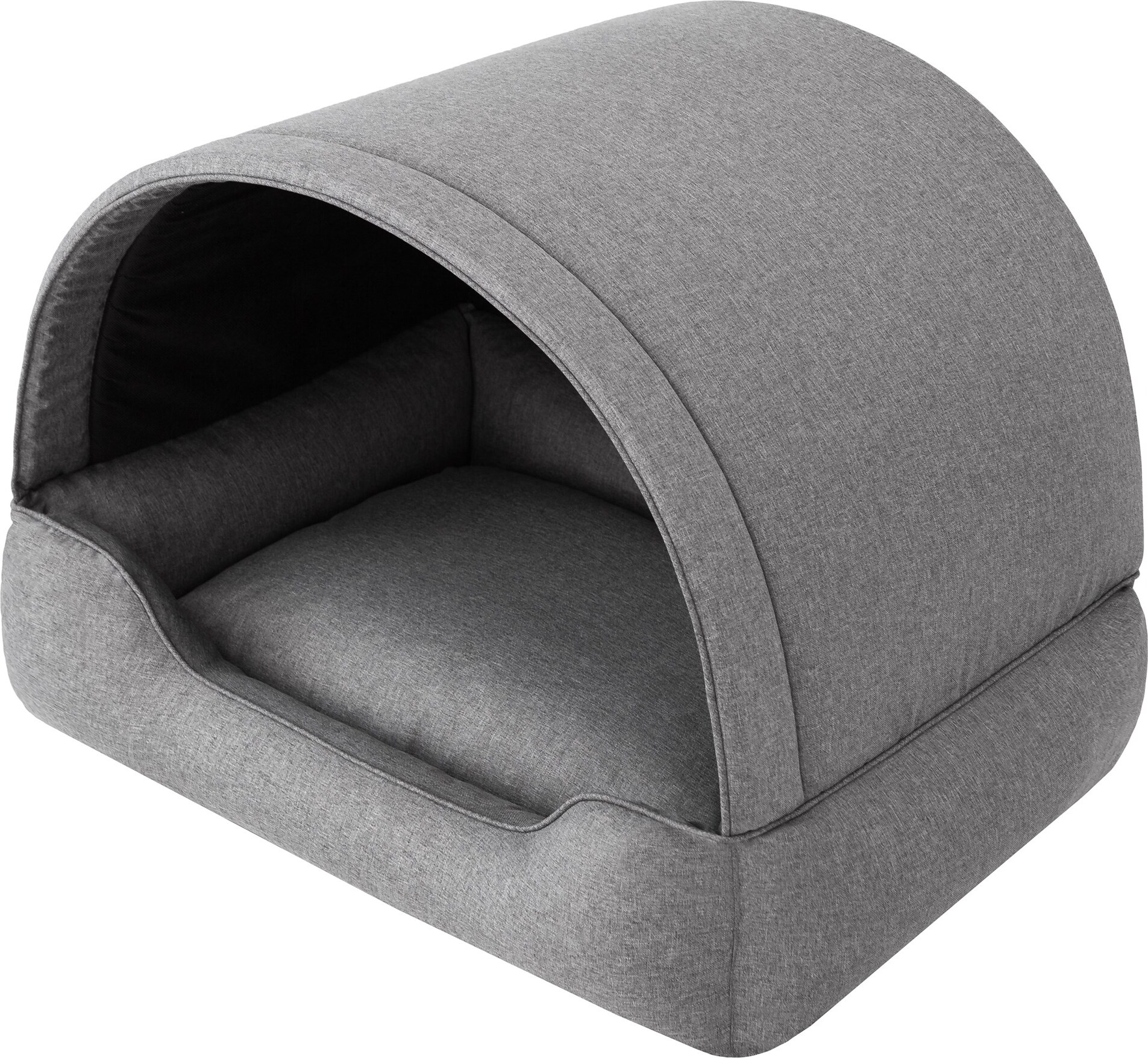 Stanis³aw Jurga Hundebett, Stoffhundehaus, Katzenhöhle, Hundehütte, Hundekorb, Hundeliege, Schlafplätze, Möbel für Tiere, Hundesofa, Graphit, XL: 82x58 cm R2 PPEGRF1_PIL