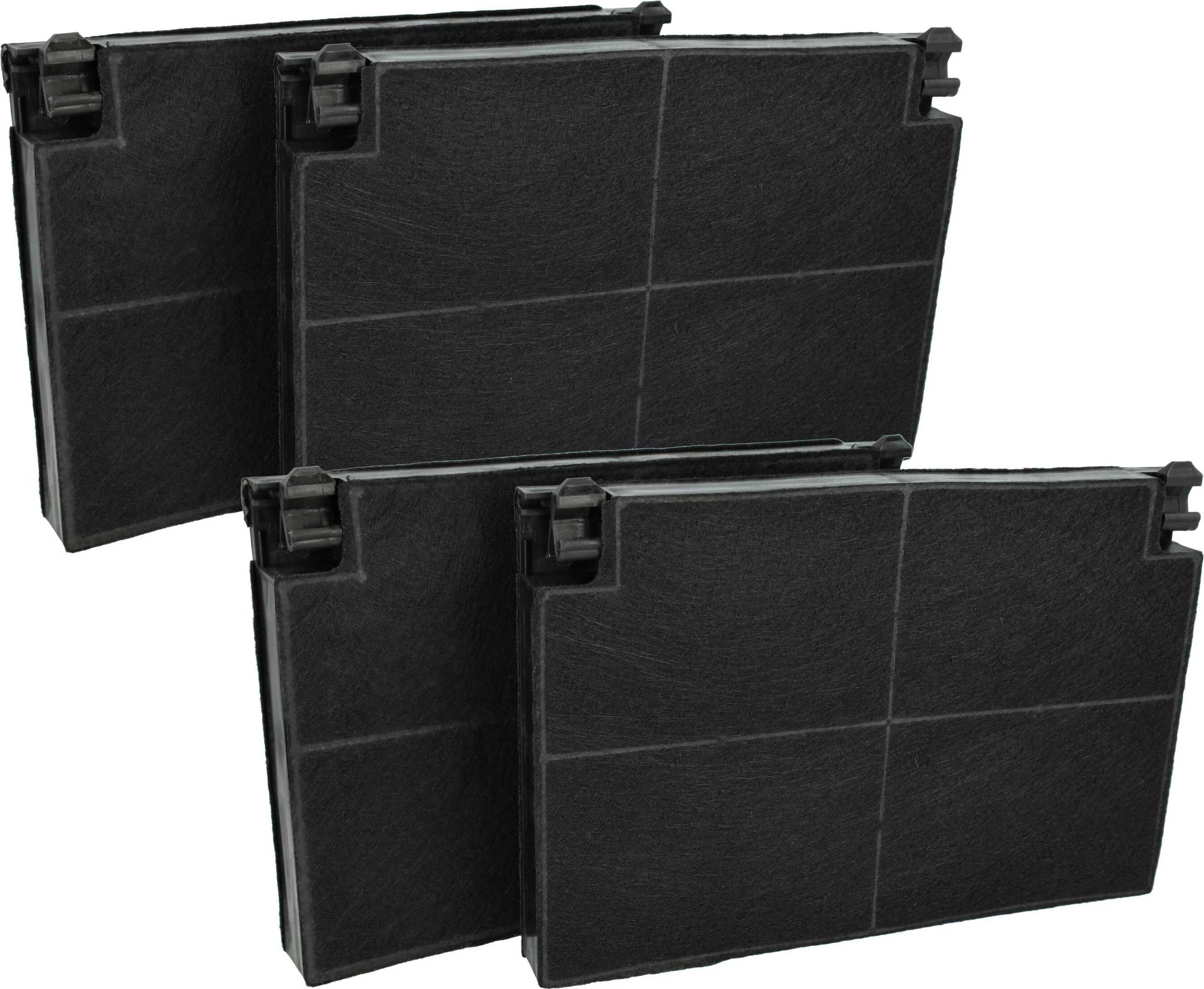 vhbw 4x Aktivkohlefilter kompatibel mit Küppersbusch EDIP638.0W, EDIP638.0E, EDIP639.1E, EDIP638.1E, EDIP938.0E, EDIP6650.0GE Dunstabzugshaube 182193542-14