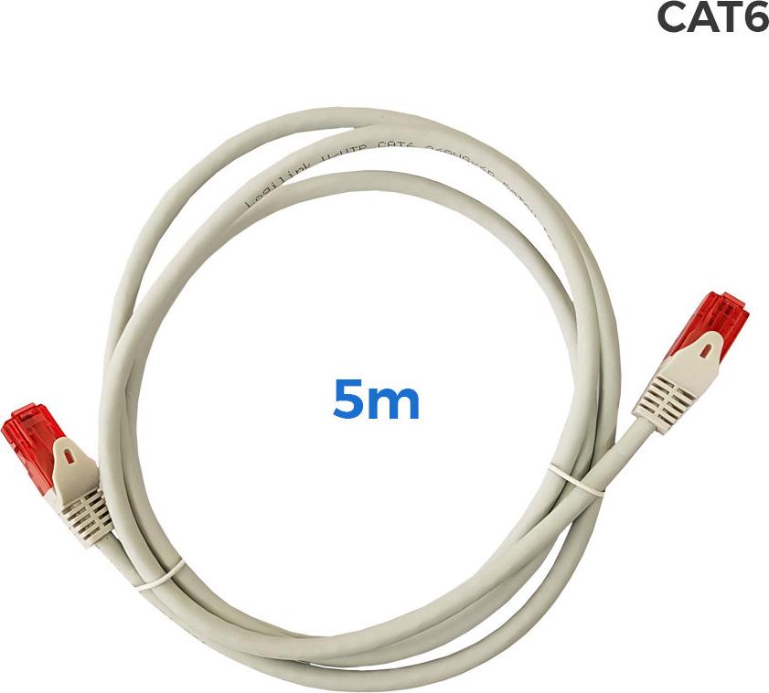 EDM Utp-Kabel Kategorie 6 Rj45 Kupfer Lshz Grau 5m