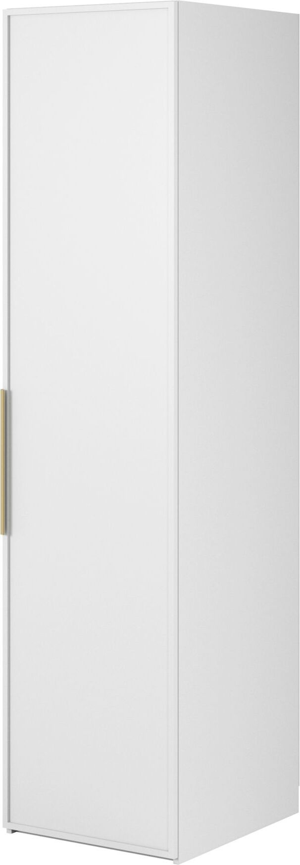 Selsey Frame - Kleiderschrank 1-türig mit Kleiderstange, 50 cm, weiß