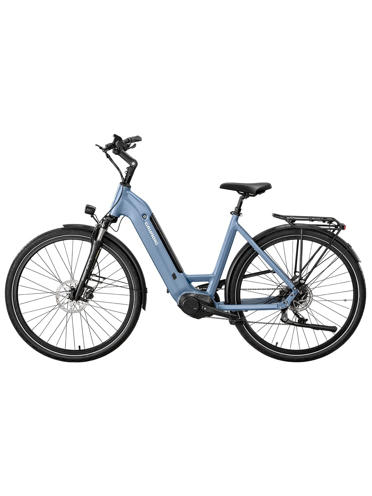 GRUNDIG GCB-1 28-palcový Elektrobicykel, Trekingový e-bike s 250W/80N.m BAFANG Stredovým Motorom a Snímačom Krútiaceho Momentu, 36V/15Ah LG Batéria