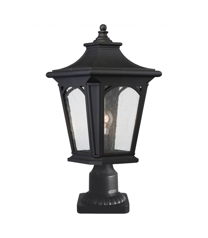Elstead Lighting Elstead Bedford Außen-Stehleuchte E27 Mystic Schwarz IP44 Anti-Meerwasser QZ-BEDFORD3-M