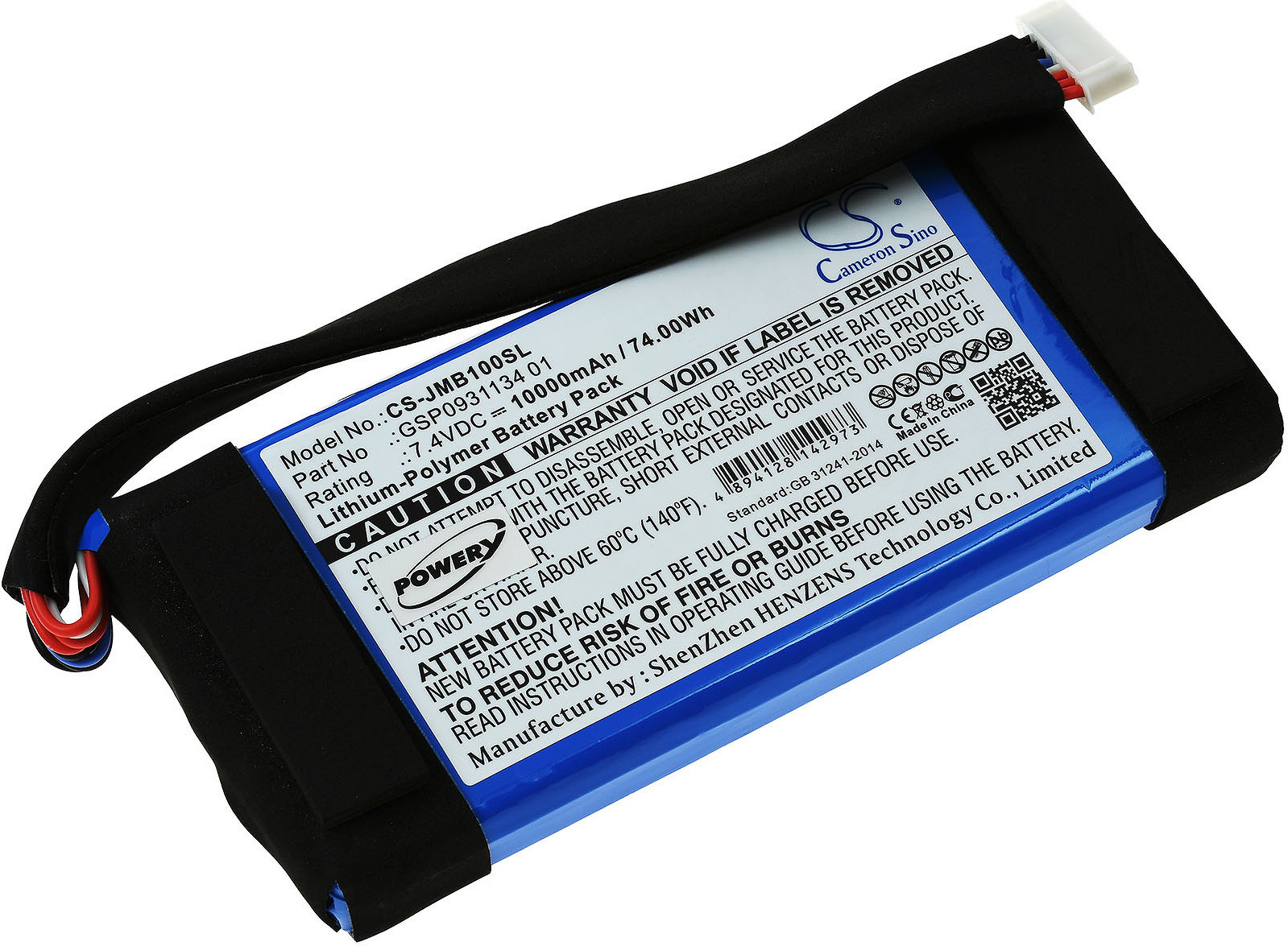 Powery Akku für Lautsprecher JBL Boombox G1.79.JBL.1.14E