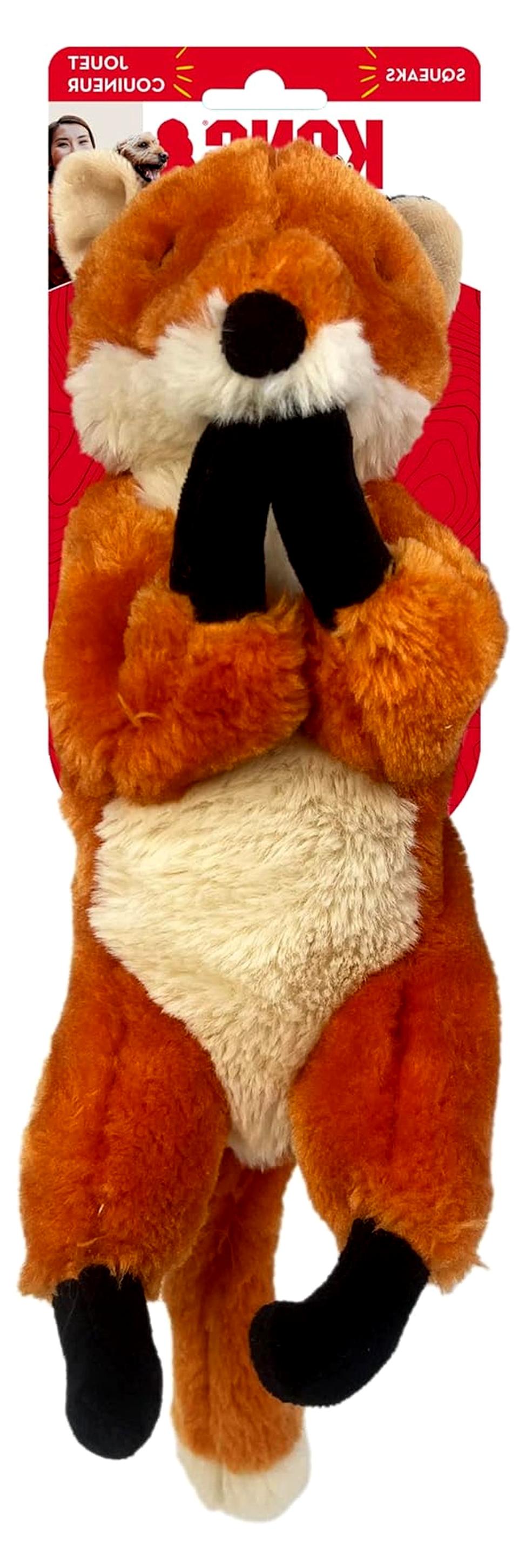 Markenlos Wild Low Stuff Kreaturen mit minimaler Füllung für Hunde (Fuchs)