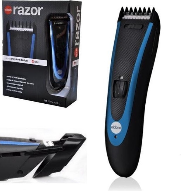 HomeShopXL Akku-Haarschneidemaschine für Herren – Haarschneidemaschine kabellos für Herren – ELDOM – mit Ladegerät MG