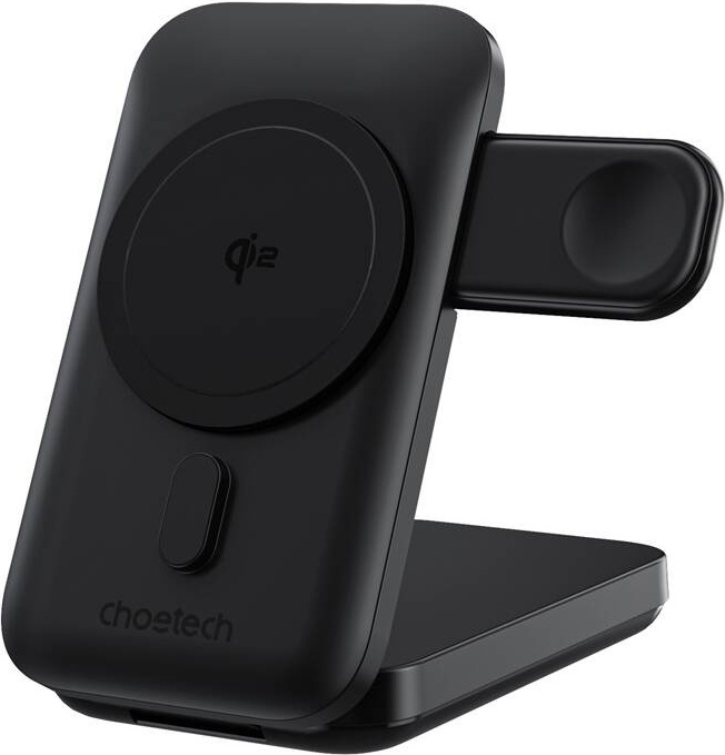 3in1 Mag Charger Holder Choetech B750 10000mAh Qi2 (Black)