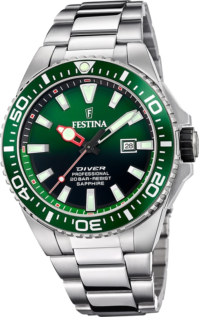 Festina pánske hodinky z ušľachtilej ocele strieborné Festina The Originals náramkové hodinky D2UF20663/2
