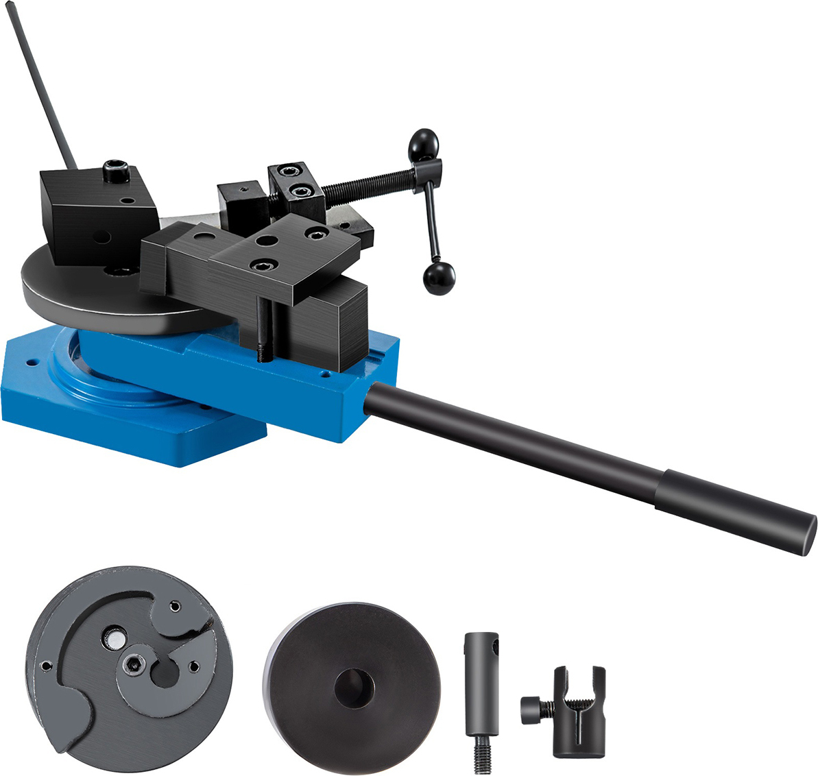 SucceBuy SBG-40 Metall-Rollbieger aus hochgehärtetem Stahl, Universal-Stangenbieger für Stahl, Messing, Kupfer und Aluminium - Schwarz