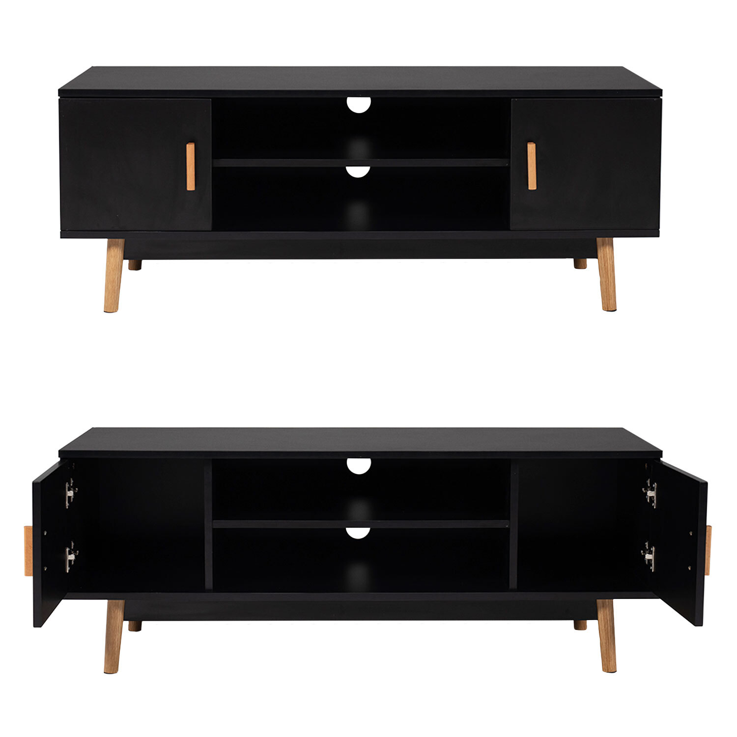 HAPPY GARDEN TV-Möbel JOEY schwarz