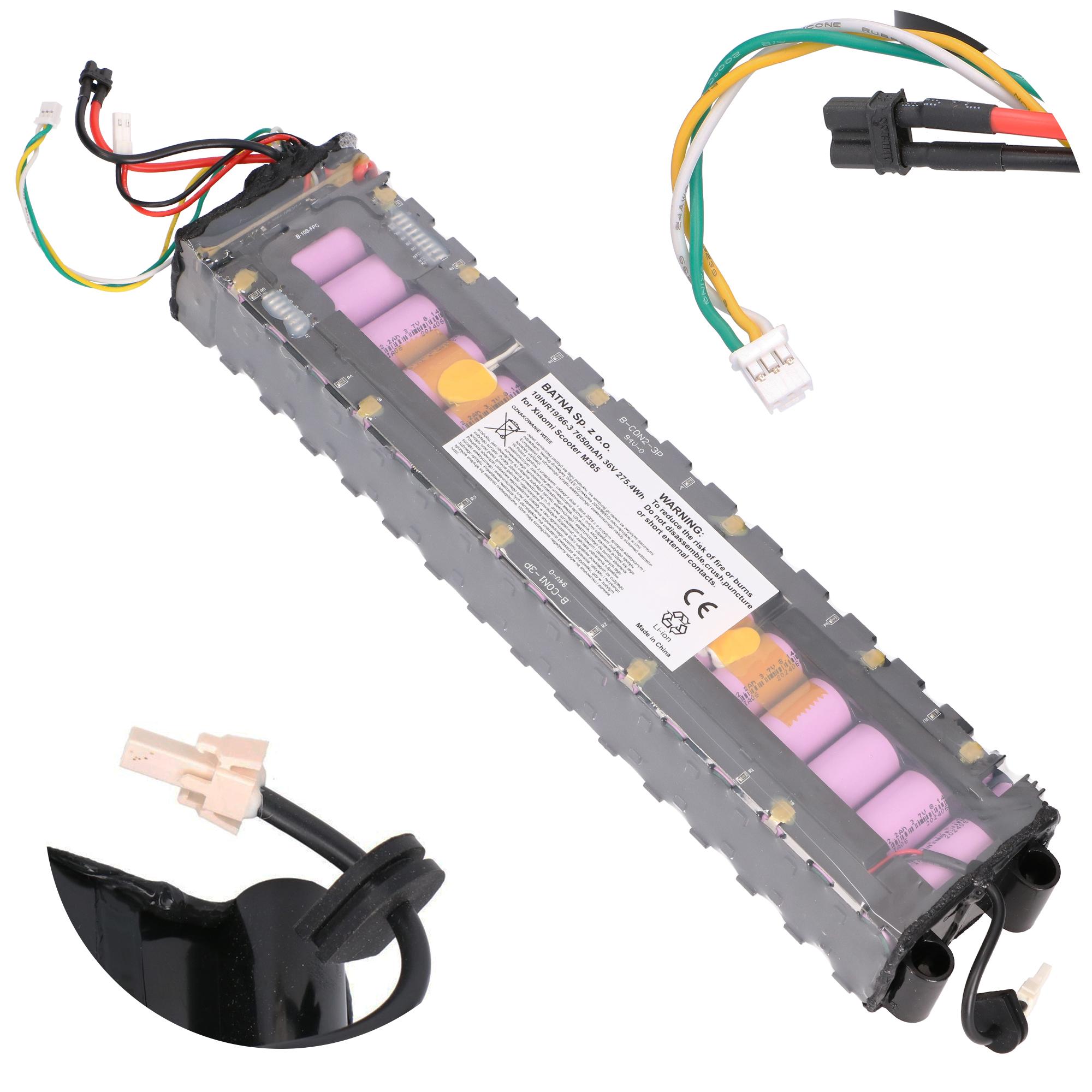 Batterie xiaomi scooter m365 10inr19/66-3 7650mah 36v