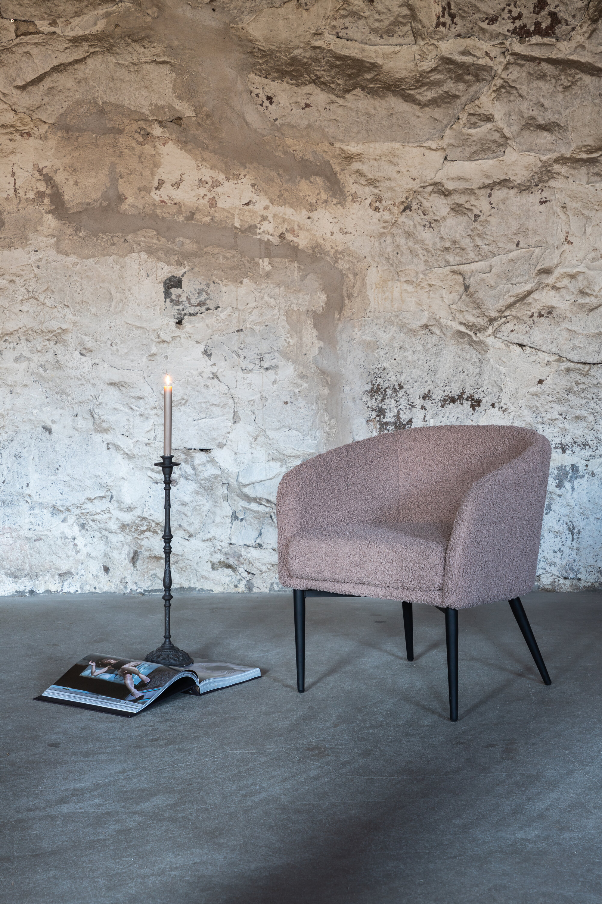 Venture Home Akzentstuhl Fluffy Braun 60-15020-477