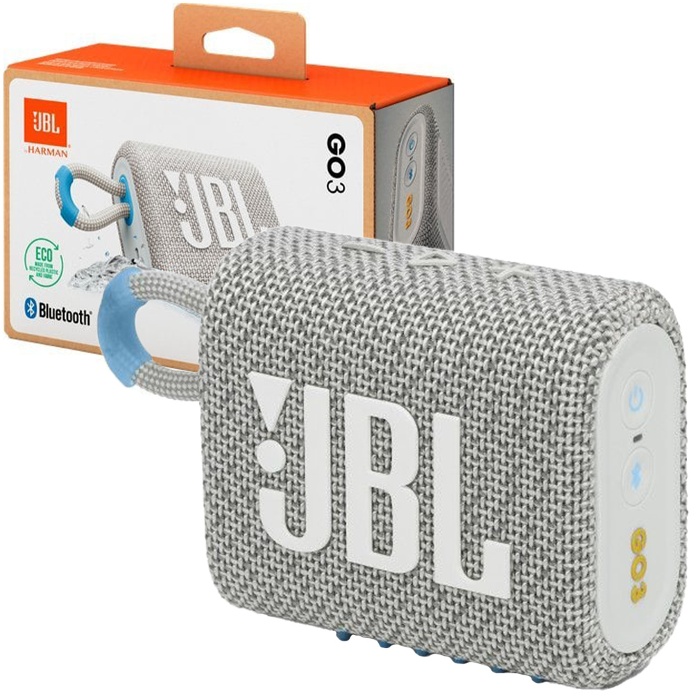 Prenosný reproduktor JBL GO 3 Eco White