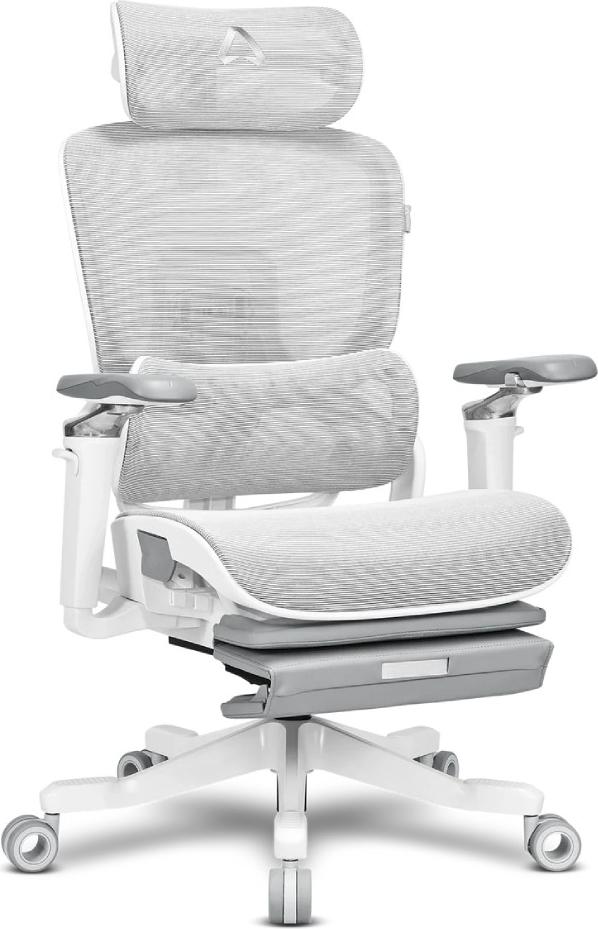 Gaming-Stuhl Alpha Gamer Swell Weiß/Grau YG01010001861