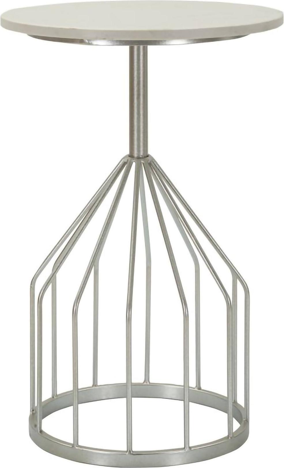 Dmora Couchtisch Lepenci 37,5x37,5x58h cm Silber