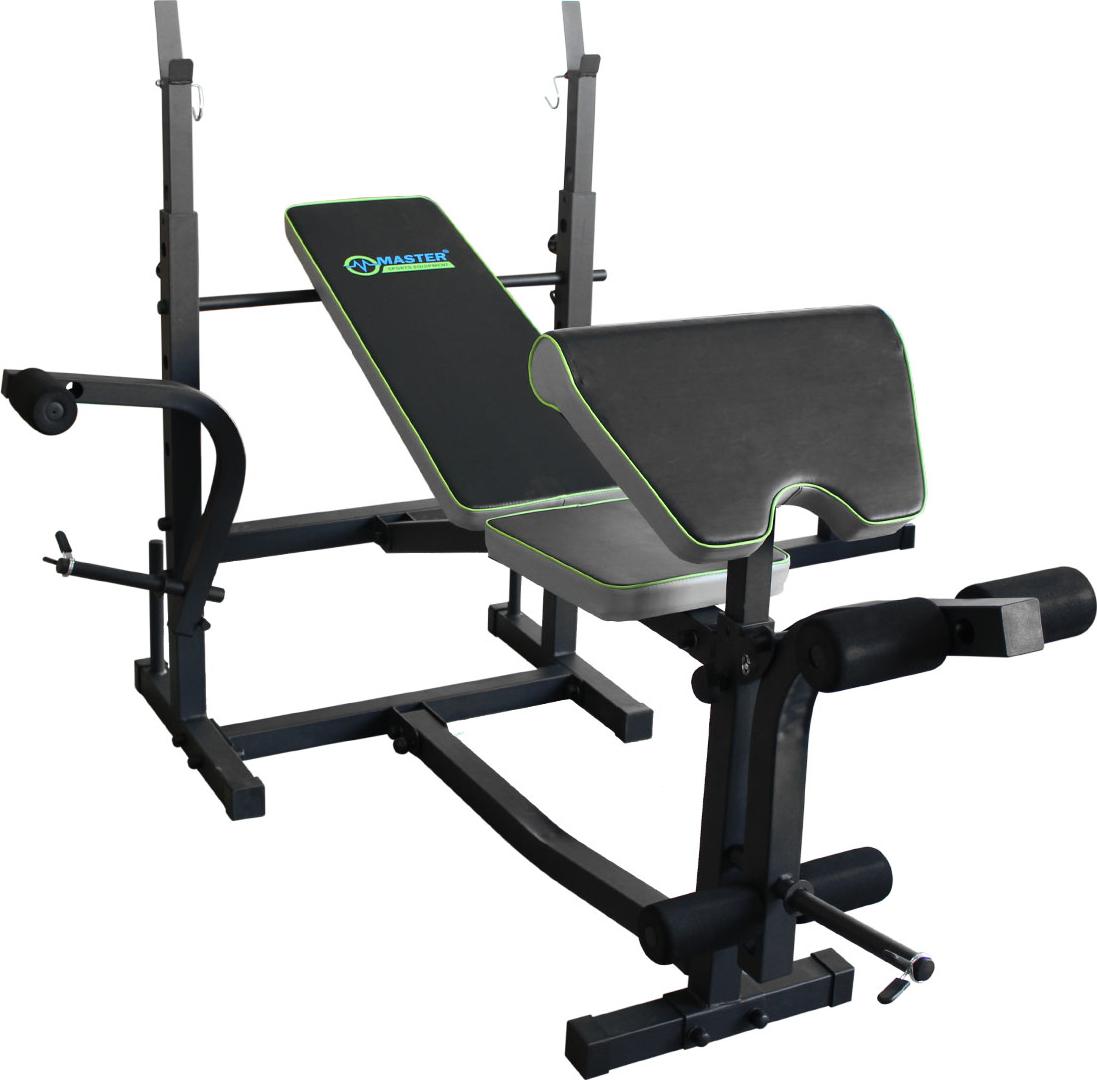 Kraftbank unter einer großen Langhantel MASTER Artemis MAS4A005