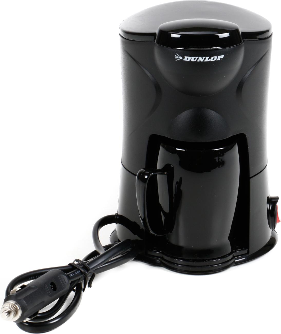 Kaffeemaschine für 1 Tasse von Dunlop, mit Becher, Dauerfilter, Befestigungsmaterial, für PKWs, 12 Volt 170 Watt 15140