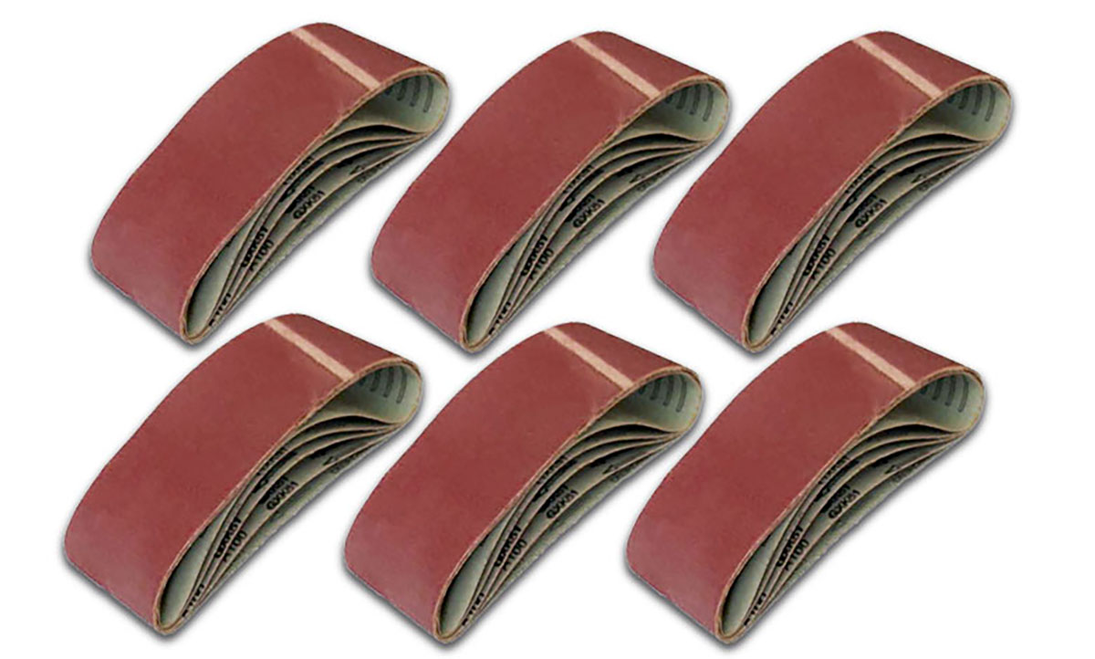 25 Gewebe-Schleifbänder 75x457 mm K40-180 Schleifband Bandschleifer Bänder 