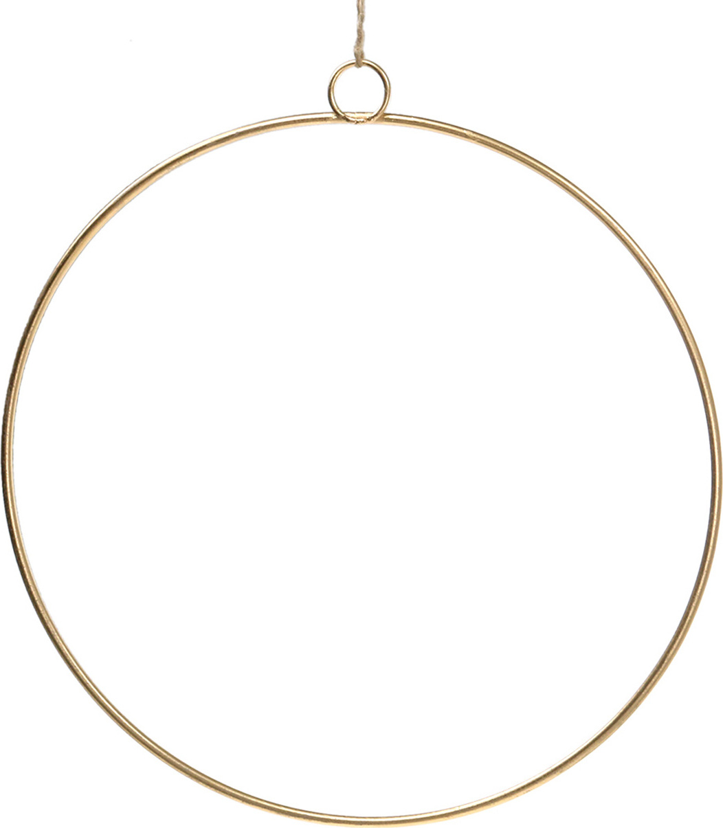 Viana Deko Ring Gold zum Hängen Ø35cm 4er Set - Festtagsdeko Hochzeit, 4 Stück 69813