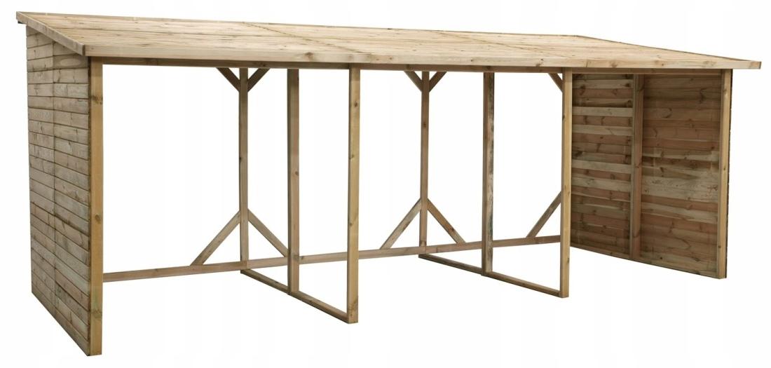 Holzschuppen 20m3 - 5.2x2m - H.2.06m - Imprägniert