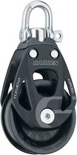 Harken Einzel-drehwirbel 60 Mm Schwarz Schwarz One Size 6260